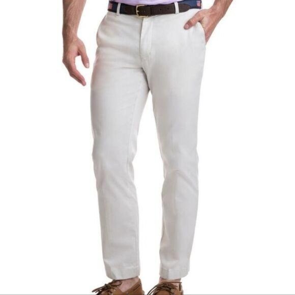 Vineyard Vines Stretch Breaker Pants Off White - Picture 11 of 11